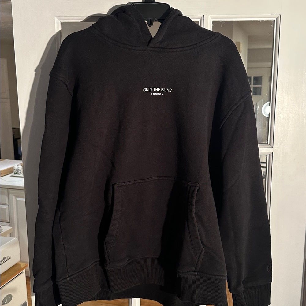 Only the Blind Black Men's Hoodie (XL)